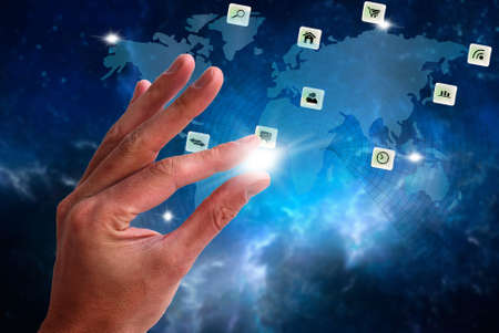 Idea conceptual wireless internetの写真素材