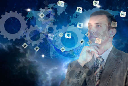 e-business technologies conceptの写真素材