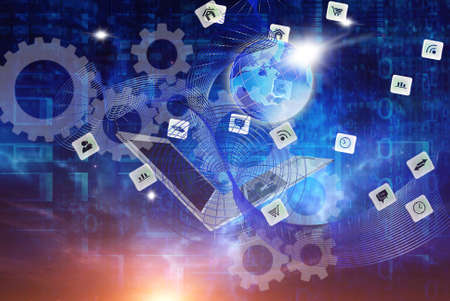 Technology internet wirelessの写真素材