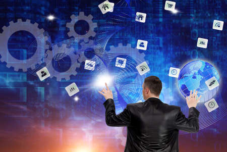 e-business.wireless internetの写真素材