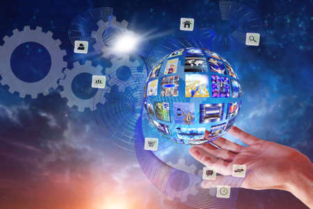 Wireless internet conceptの写真素材