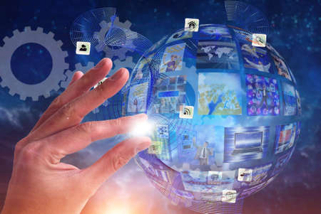 Wireless internet conceptual ideaの写真素材