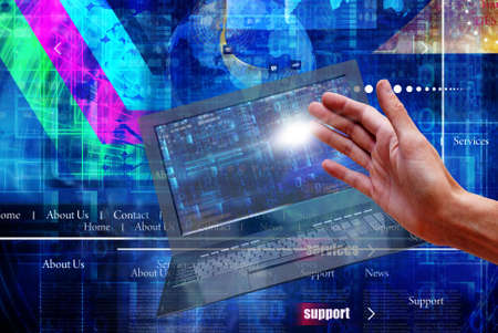 Internet wireless and networkingの写真素材