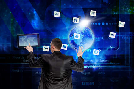 wireless e-conceptの写真素材