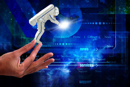 space technologies internet wirelessの写真素材