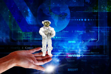 space internet concept.