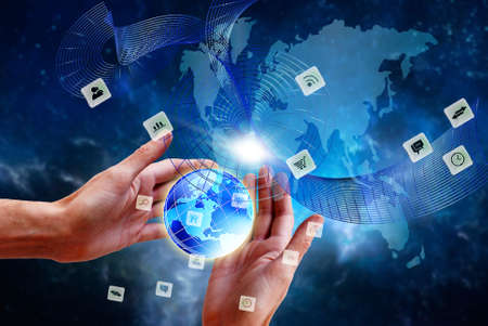 Global wireless internetの写真素材