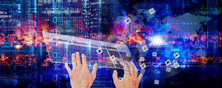 Global networking business ideasの写真素材