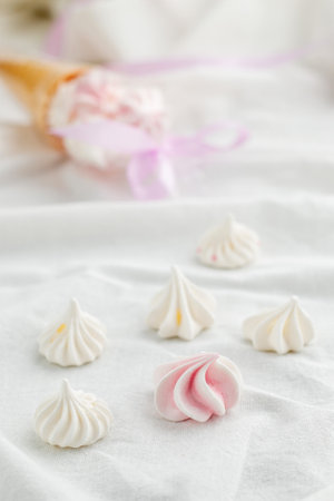 Bizet for confectionery, sweet meringueの写真素材
