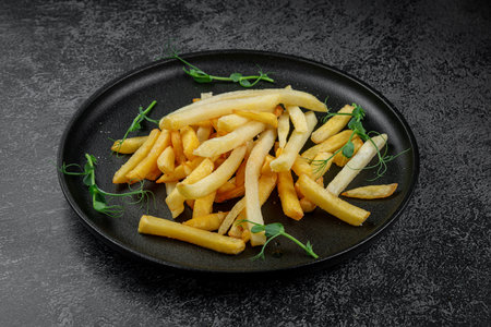 French fries potato chipsの写真素材