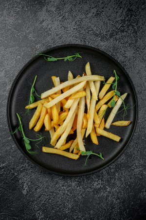French fries potato chipsの写真素材