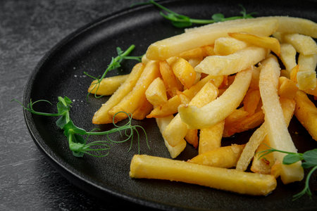 French fries potato chipsの写真素材