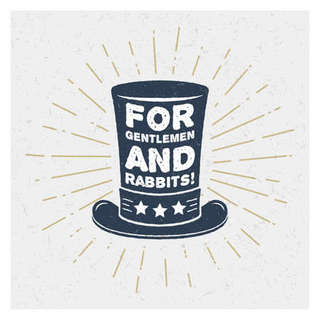 For gentlemen and rabbits! Inspiring Creative Motivation Quote.のイラスト素材