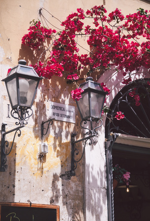 details of the streets of Romeの写真素材