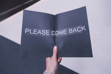 brochure in museumの写真素材