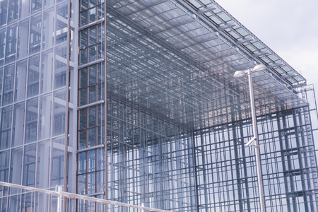 metal glass structureの写真素材