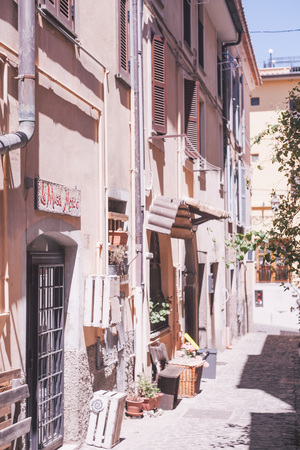 vintage yard in Romeの写真素材