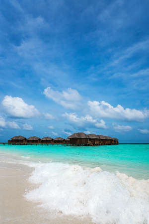 Island in the Ocean with housesのeditorial素材