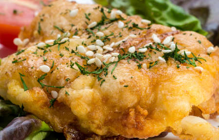 Fish fillets fried in batter