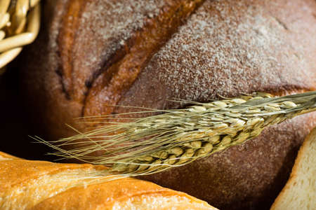 assortment of baked bread