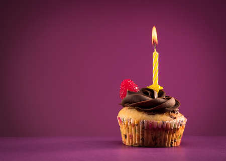 birthday cupcakeの写真素材