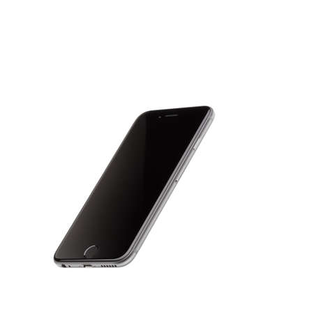 MOSCOW, RUSSIA - SEPTEMBER 27, 2014: New iPhone 6 is a smartphone developed by Apple Inc. Apple releases the new iPhone 6 and iPhone 6 Plusのeditorial素材