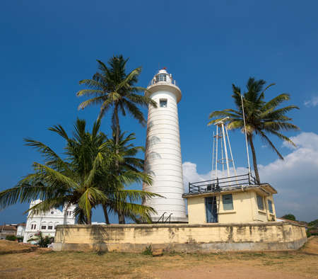 Lighthouse in fort Galle - Sri Lanka seascapeの写真素材