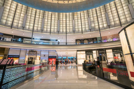 DUBAI,UAE - jANUARY 06,2018:  inside the Dubai Mall. The Dubai Mall is a shopping mall in Dubai, United Arab Emirates.のeditorial素材