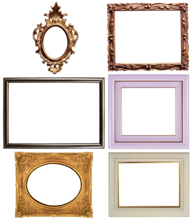 Frame different isolated on a white backgroundの写真素材