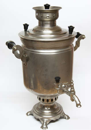 samovar isolated on white backgroundの写真素材