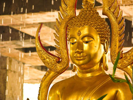 Golden Buddha Statueの写真素材