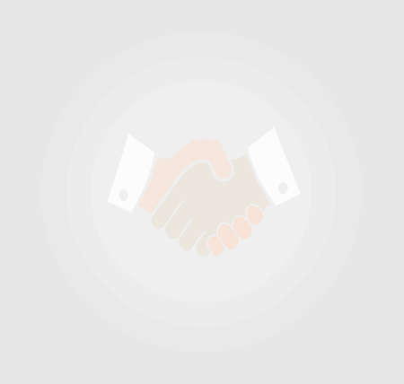 calm grey background with handshake symbol reflecting harmony in business partnership, teamwork and cooperationのイラスト素材