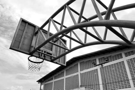 school  basketball courtの写真素材