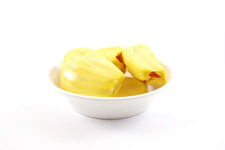 jackfruit isolated on white backgroundの写真素材
