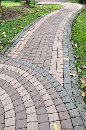 Patio bricks floorの写真素材