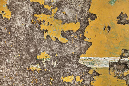 cracked and abandoned old basketball concrete court for backgroundの写真素材