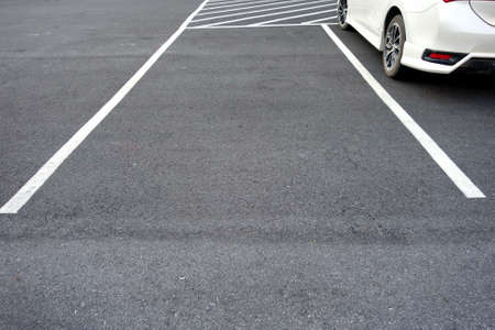 car in parking lotの写真素材