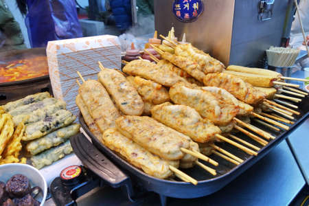 Seoul, South Korea Street foodのeditorial素材
