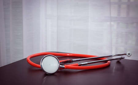 Stethoscope on desk, Healthcare and medical concept,Selective focusの写真素材