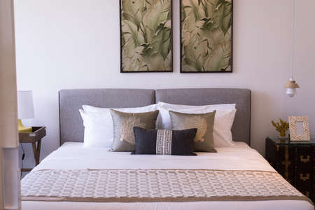 Image of new design modern bedroom interior decoration