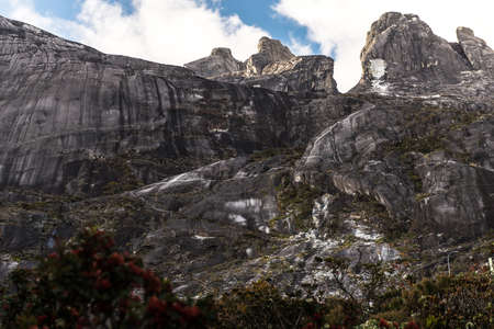 The top of Kinabalu mountain in kinabalu national park,Kota kinabalu,Sabah Malaysiaの写真素材