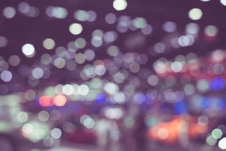 Abstract light many color bokeh background,Defocused,Vintage tonedの写真素材