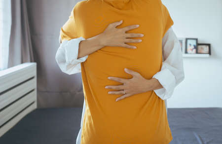 Couple woman hugging warm to man in lovely and romantic moment together,Valentines day concept,First...