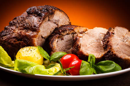 Roasted meat and vegetables Roasted meat and vegetables