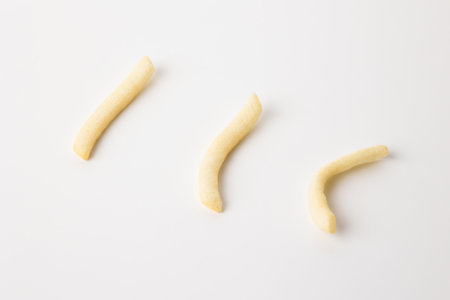 French fries Snack food crispy potato salty. Fast food or junk food snacks unhealthy concept.