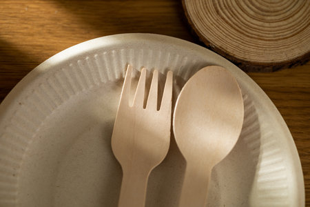 Eco friendly food packaging. Paper recycling zero waste natural products. A box of paper for food...