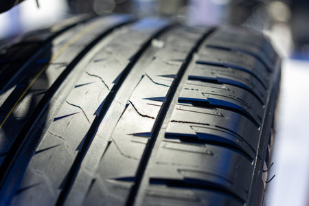 Car wheel Car tires automotive vehicle. Replacement maintenance garage