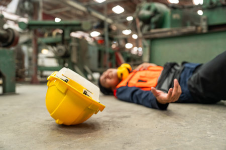 Accident in warehouse. An emergency occurred during the factory operation resulting in injuries....