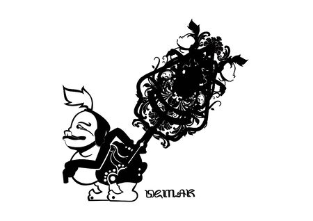 Semar take mountainsの写真素材
