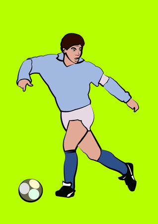 design figure of legendary football player from argentinaの写真素材